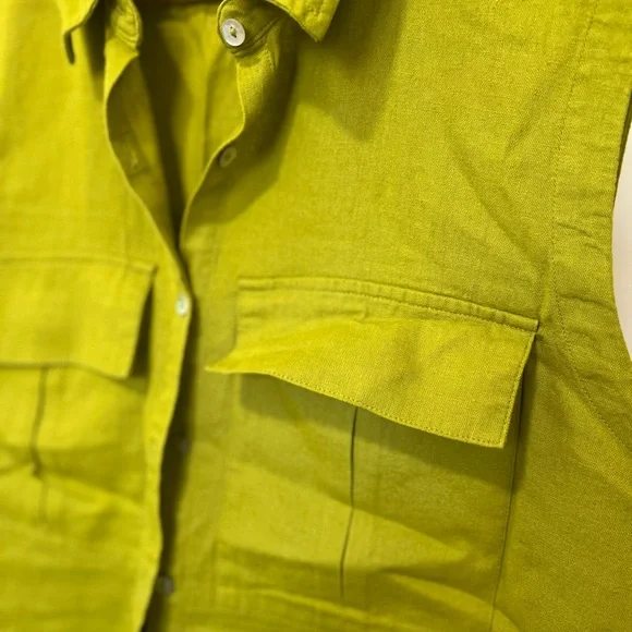 MARC NEW YORK Button Down Crop Top - Picture 5 of 7